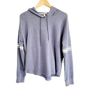Victoria's Secret Logo Lavender Knit  Hoodie Sweatshirt Size Large